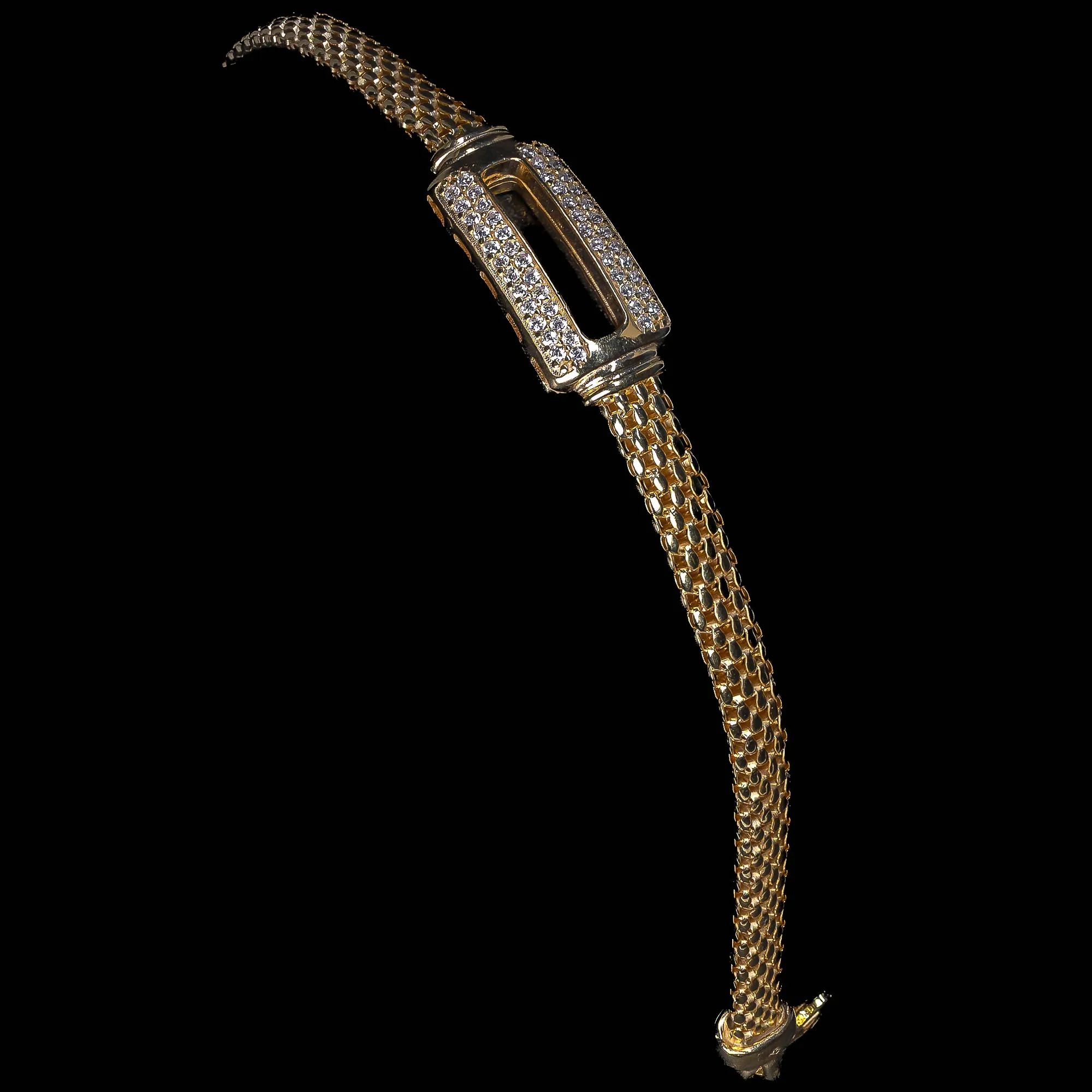 Glam Gold Narukvica Glam - narukvica od 925 srebra i pozlate, pozlaćen - glavni prikaz | Statement Srebro Beograd