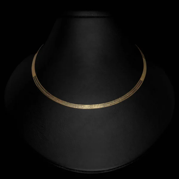 Ogrlica Zmijica Zlatna - ogrlica od 925 srebra i pozlate, pozlaćen - glavni prikaz | Statement Srebro Beograd