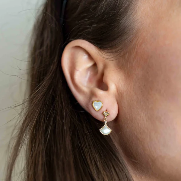 Ženske Minđuše Amour D’ore - Srce