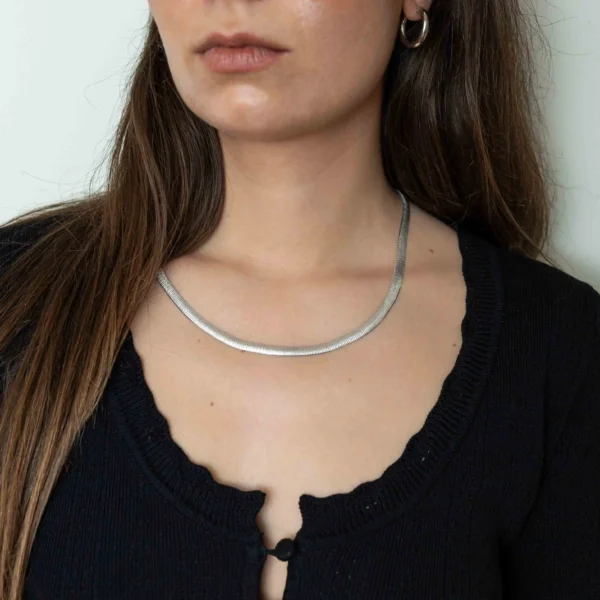 Ogrlica Zmijica Srebrna