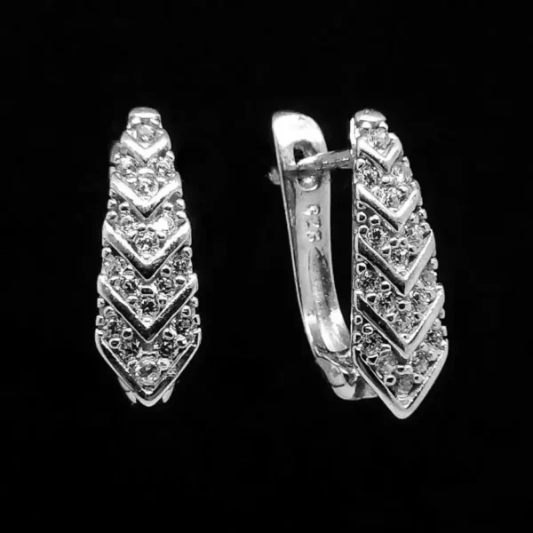 Srebrne minđuše Puzavice 925 srebro, jedinstven dizajn koji se penje uz uho, elegancija i moderan stil